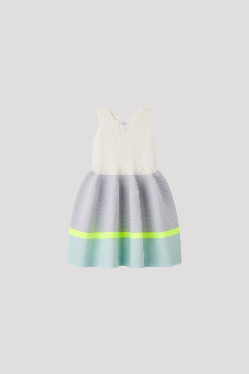POTTERY KID SLEEVELESS DRESS - HAZE GRAY MULTI