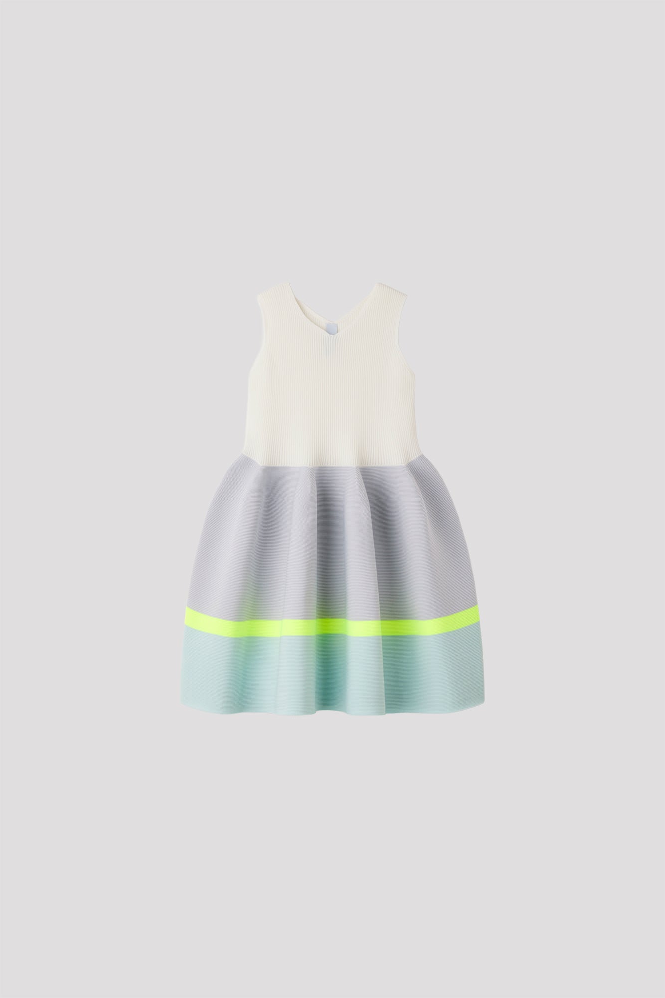 POTTERY KID SLEEVELESS DRESS - HAZE GRAY MULTI