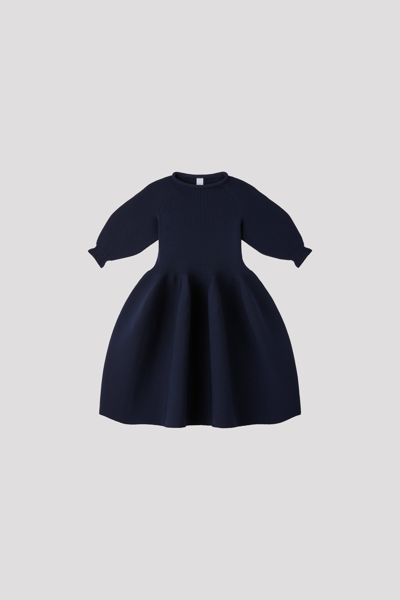 POTTERY KID PUFF SLEEVE DRESS - NAVY