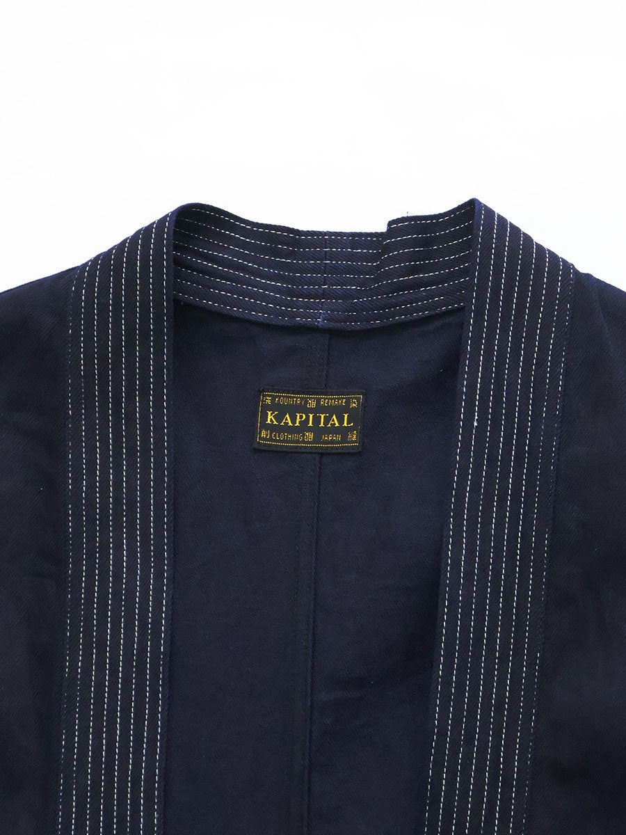 8ozIDG×IDG Denim KAKASHI Shirt (Furoshiki Embroidery)
