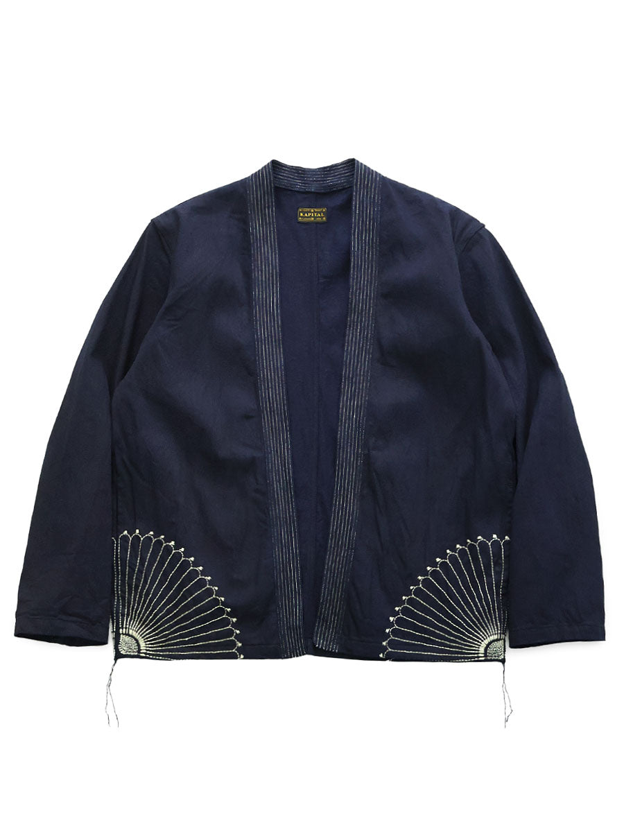 8ozIDG×IDG Denim KAKASHI Shirt (Furoshiki Embroidery) - Indigo