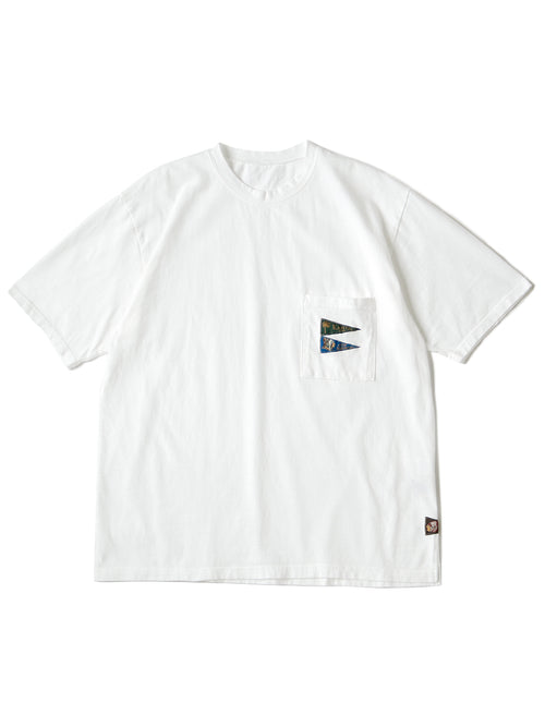 20/-Tianju Pennant T (3flags) - White