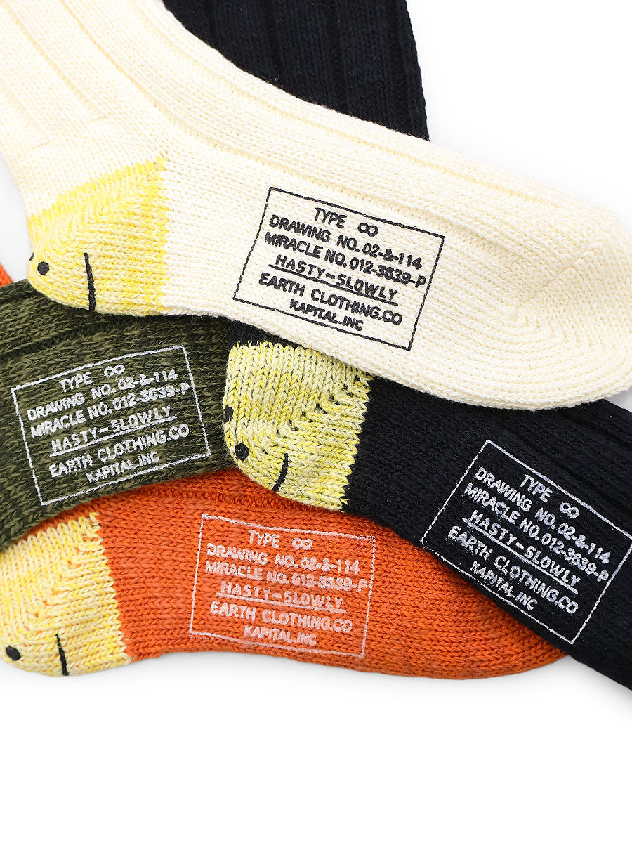 56 Pieces MA-1 RAINBOWY HAPPY HEEL Socks