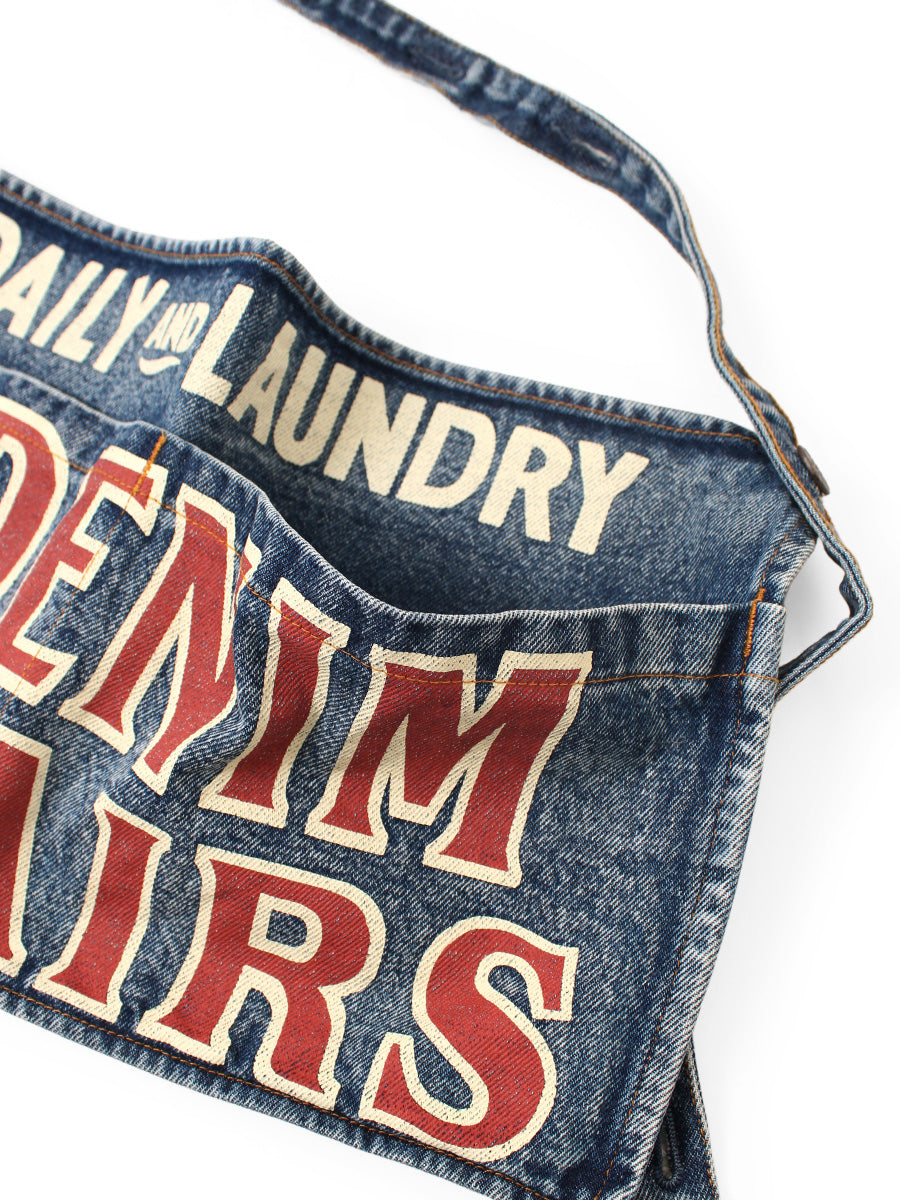 13oz Denim Damaged Short Apron (DENI...