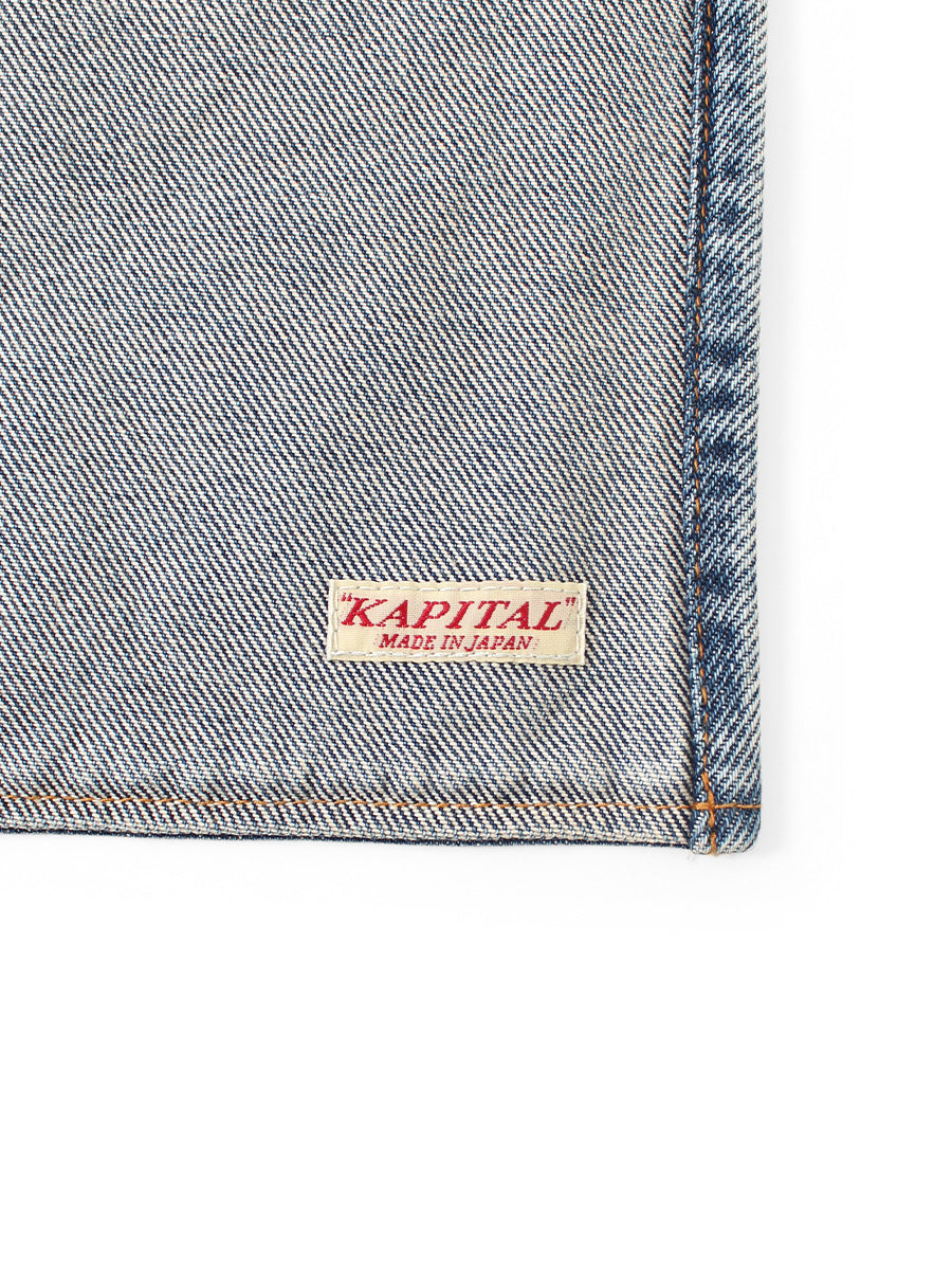 13oz Denim Damaged Short Apron (DENI...