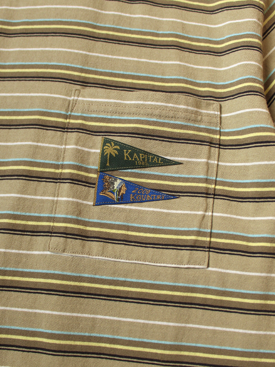 Multi Border Jersey Pennant T (3flags)