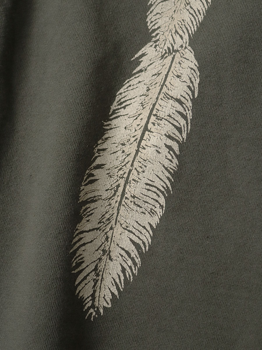 Fleece Feather Code Catfish Hood Sweat (F...