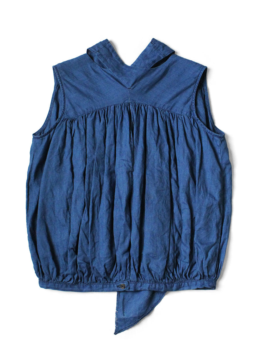 French Cross Linen 2 Ways Choker Cami (Souffle Pattern)