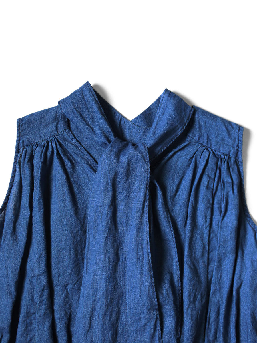French Cross Linen 2 Ways Choker Cami (Souffle Pattern)