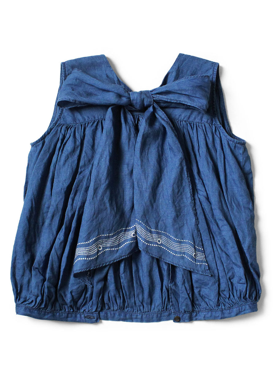 French Cross Linen 2 Ways Choker Cami (Souffle Pattern)