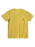 Gauze Jersey V-Neck Pocket T - Yellow