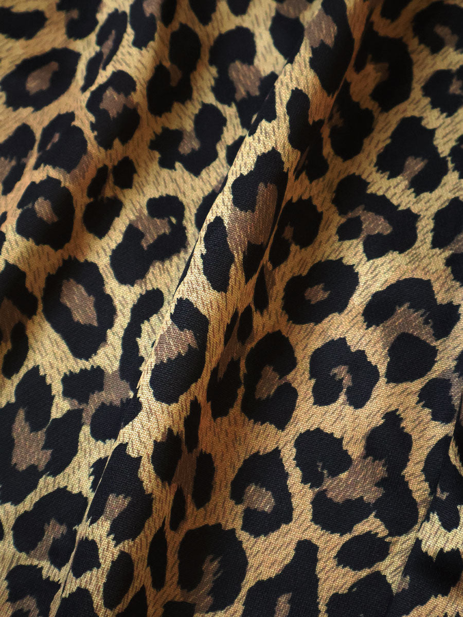 Smooth Jersey Leopard Pattern Stuntman & U...