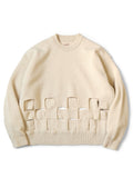 7G Wool Wind Pen BIG Crew Sweater - Kinari