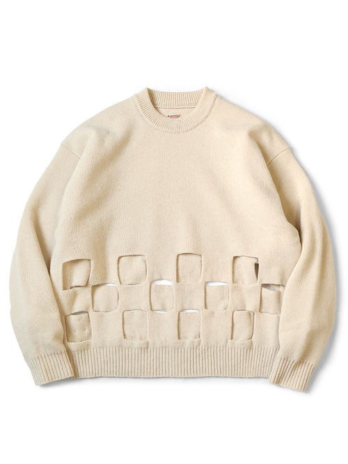 7G Wool Wind Pen BIG Crew Sweater - Kinari