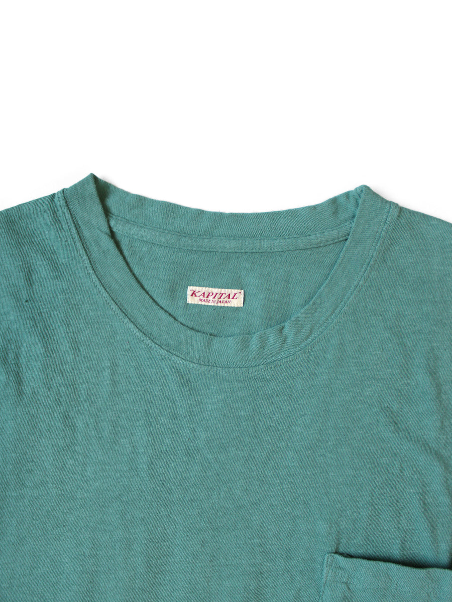 Gauze Jersey Crew Pocket T