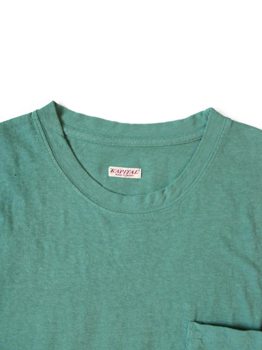 Gauze Jersey Crew Pocket T
