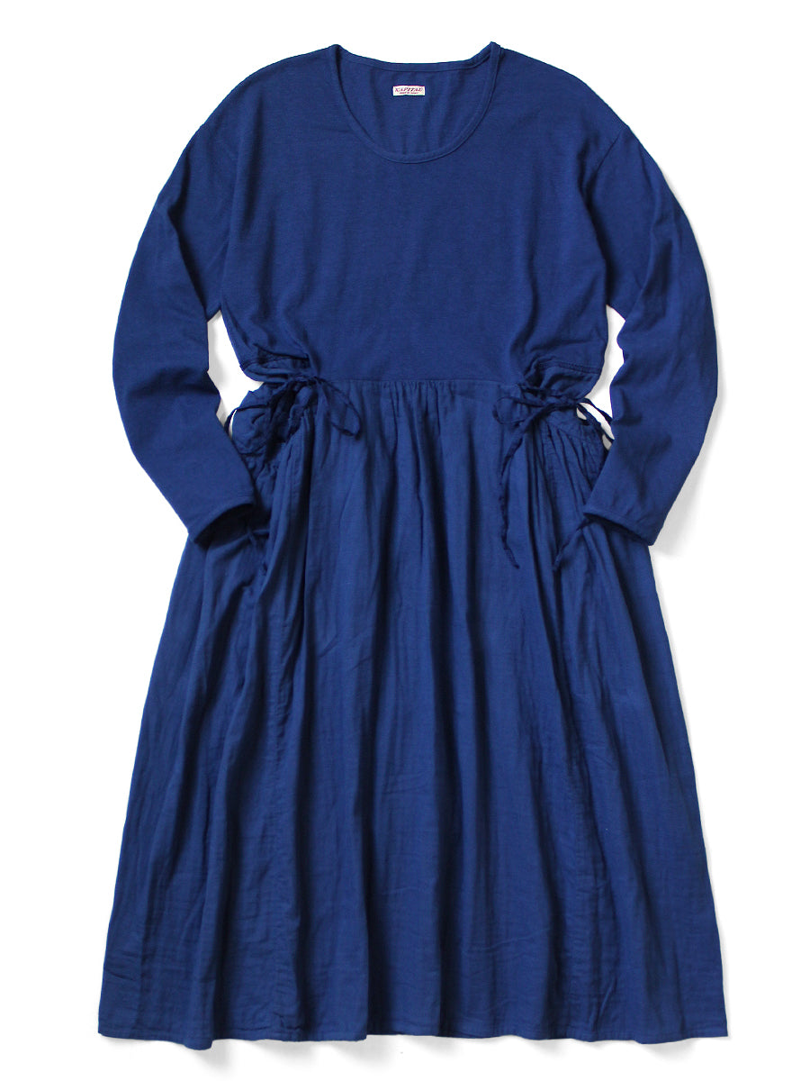 Tencel x Double Gauze Butter Dress - Blue