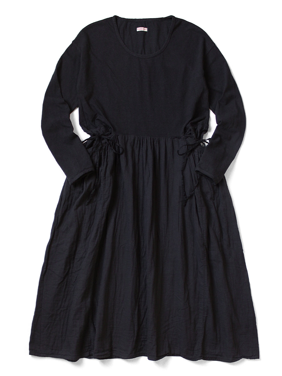Tencel x Double Gauze Butter Dress - Black