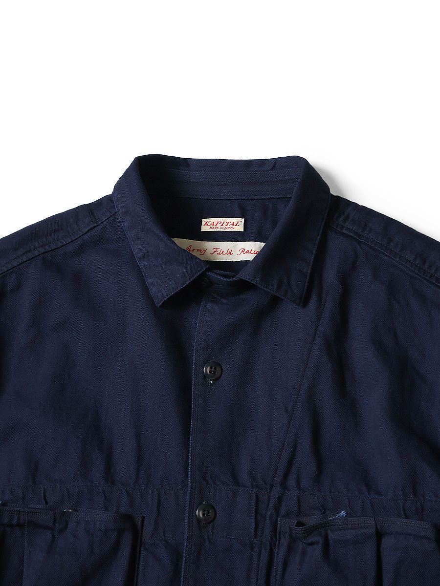 8ozIDG×IDG Denim Anorak Shirt