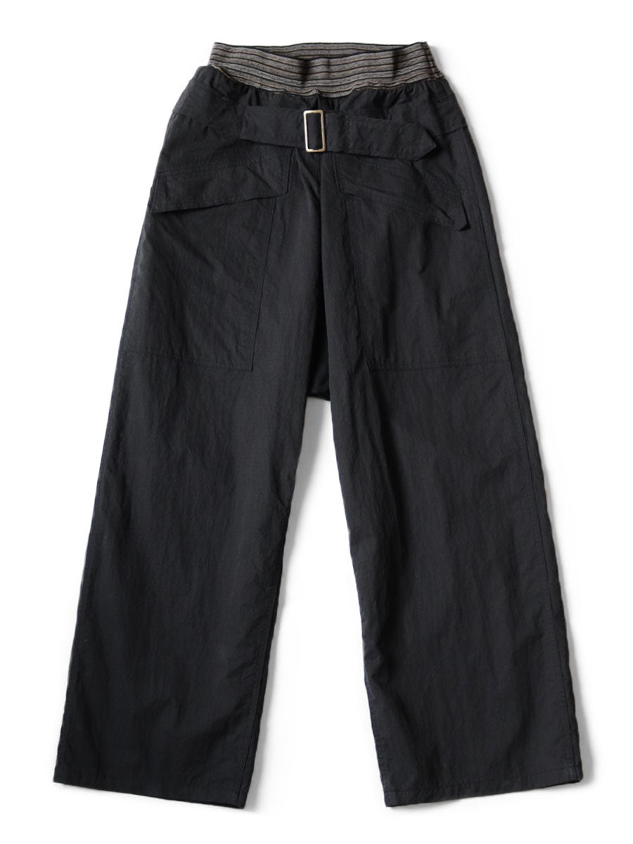 Ripstop Aviator Suit Cut Pants - Black