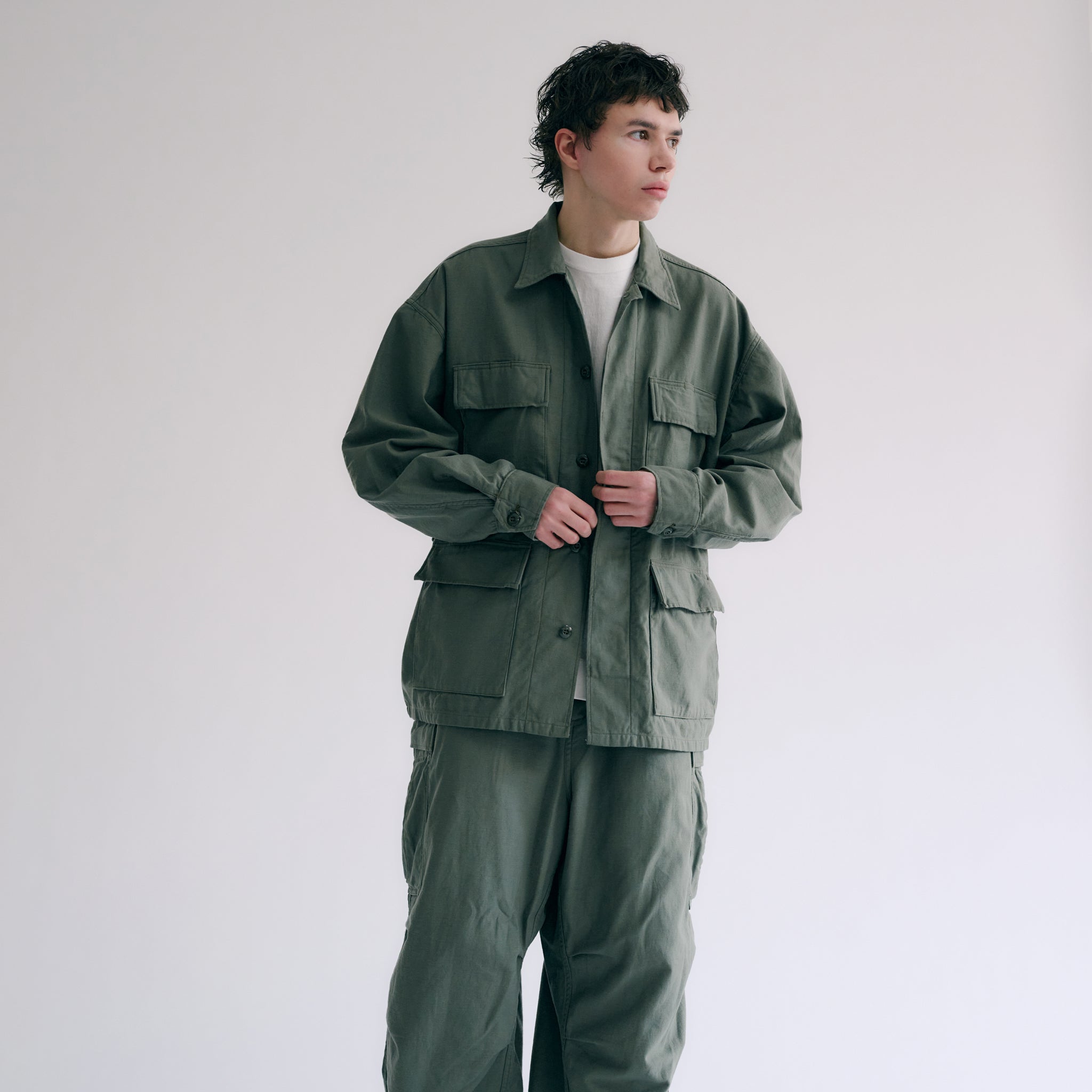 GL15365 / LIGHT BACKSATIN B.D.U JACKET