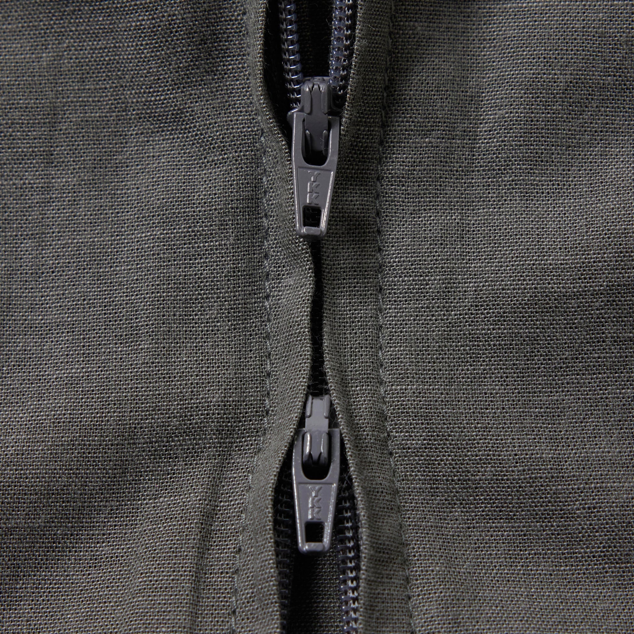 Vat Dye Chambray Zip Shirt