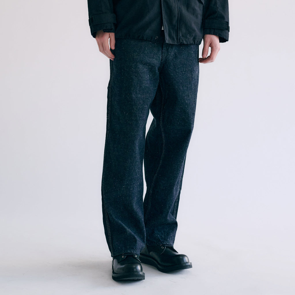 GL42408A / RECYCLED WASTE SUVIN COTTON YARN 11.5oz. DENIM PAINTER PANTS