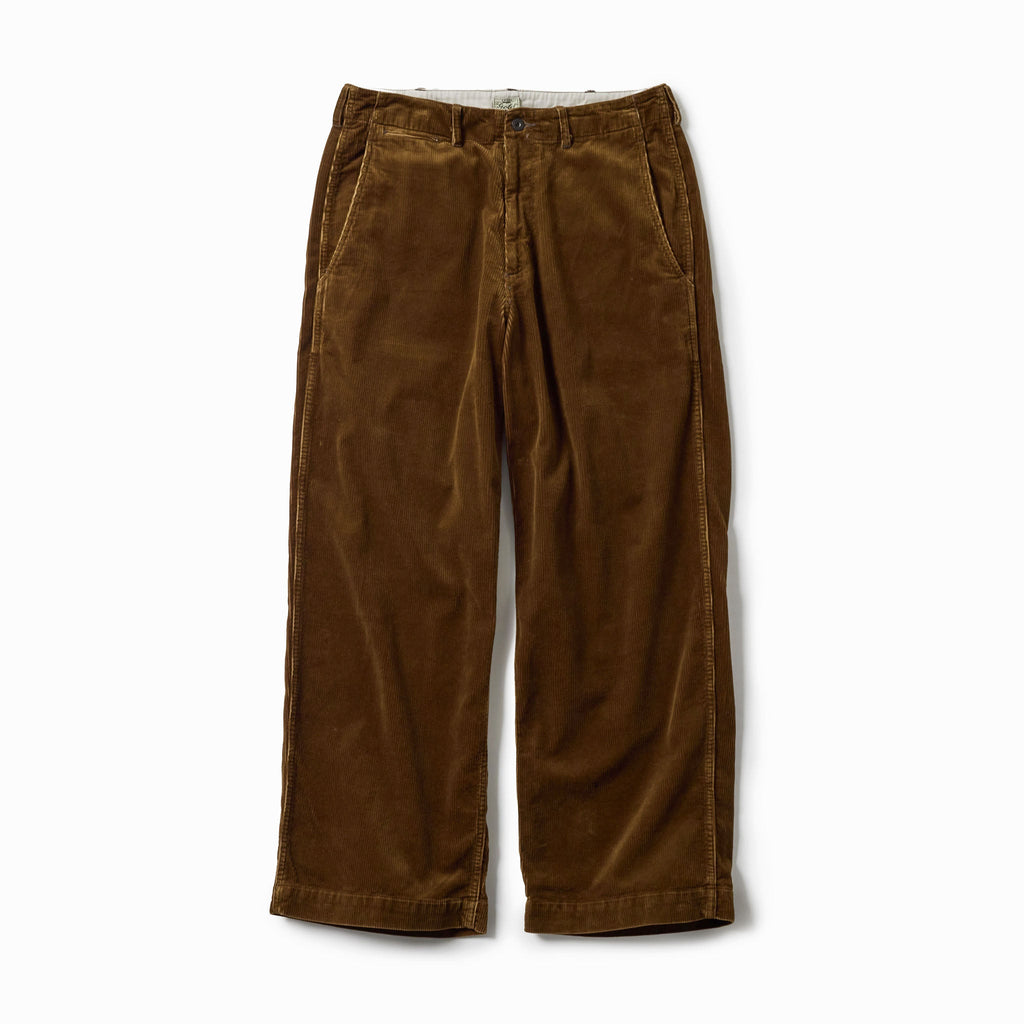 GL42577 / 9W CORDUROY TROUSERS - BROWN
