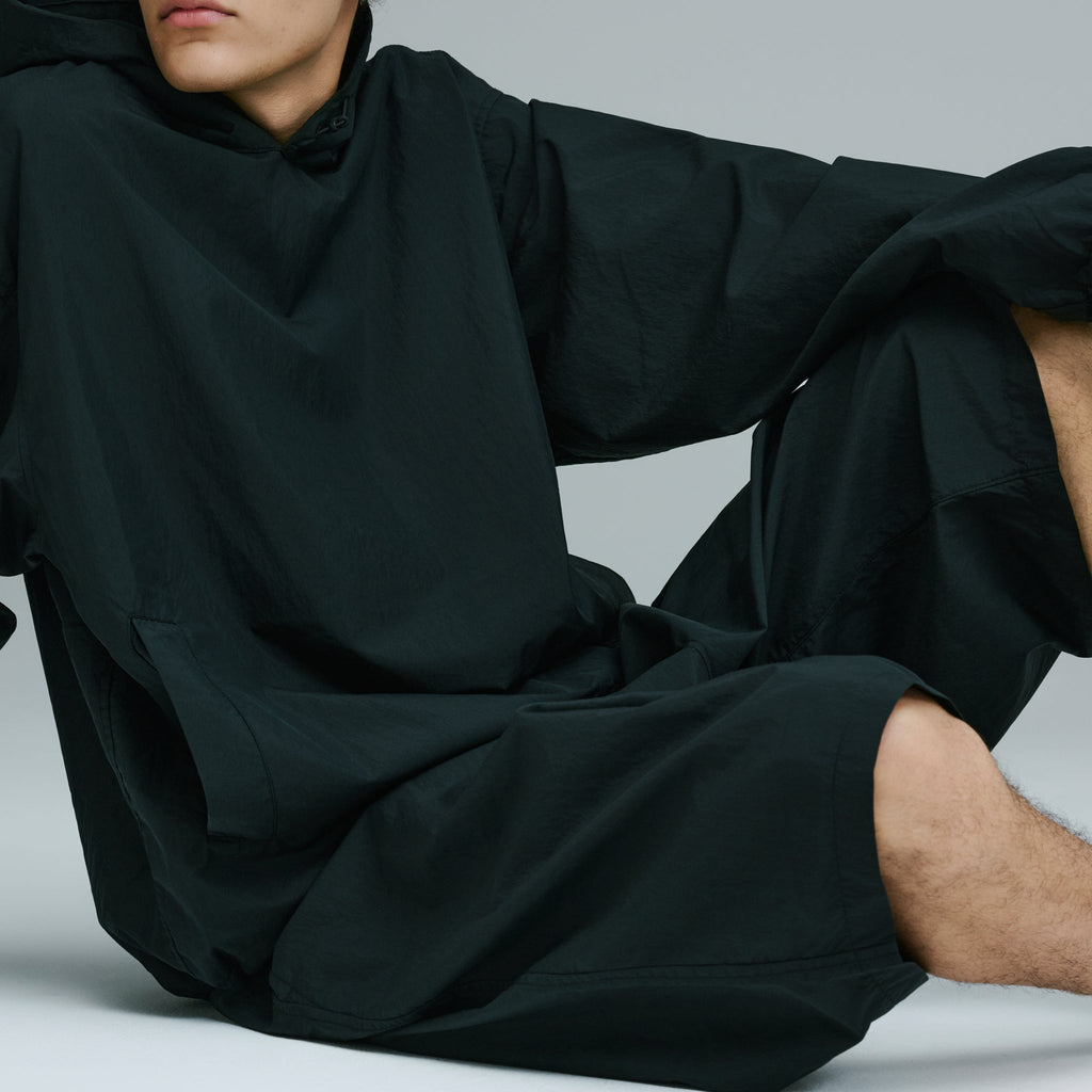 Cotton Nylon Weather Cloth Easy Wide Shorts