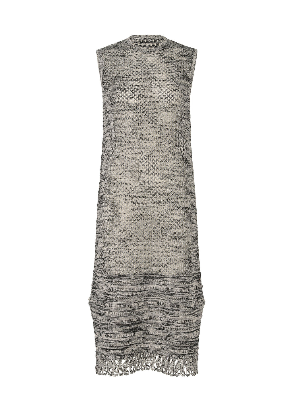 Melange Mesh - WHITExBLACK