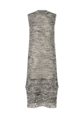 Melange Mesh - WHITExBLACK