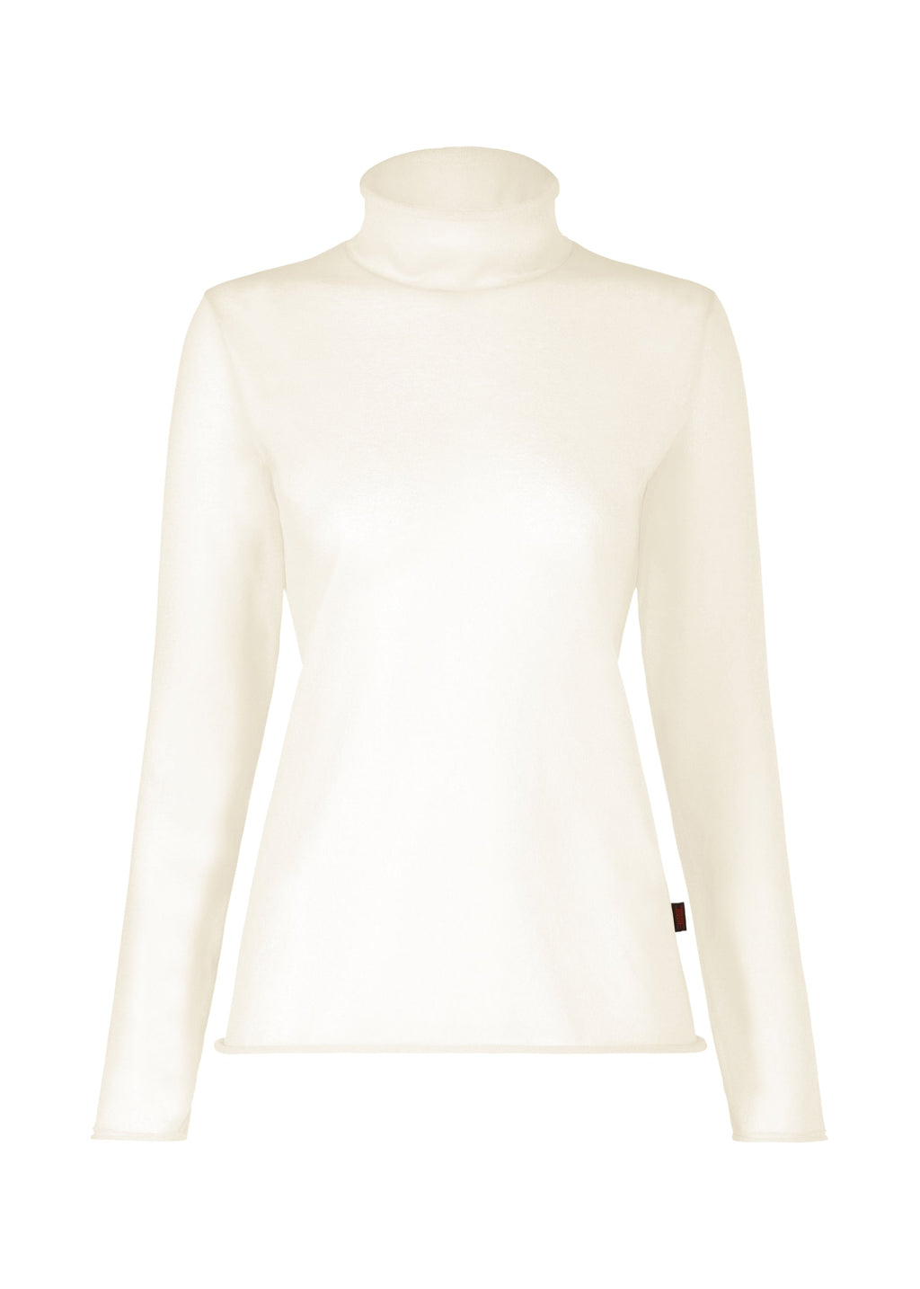Curling Sheer Knit - WHITE