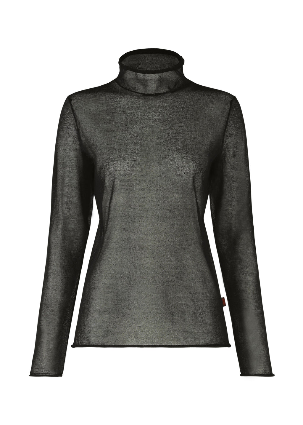 Curling Sheer Knit - BLACK