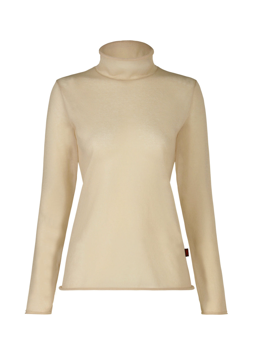 Curling Sheer Knit - LIGHT BEIGE