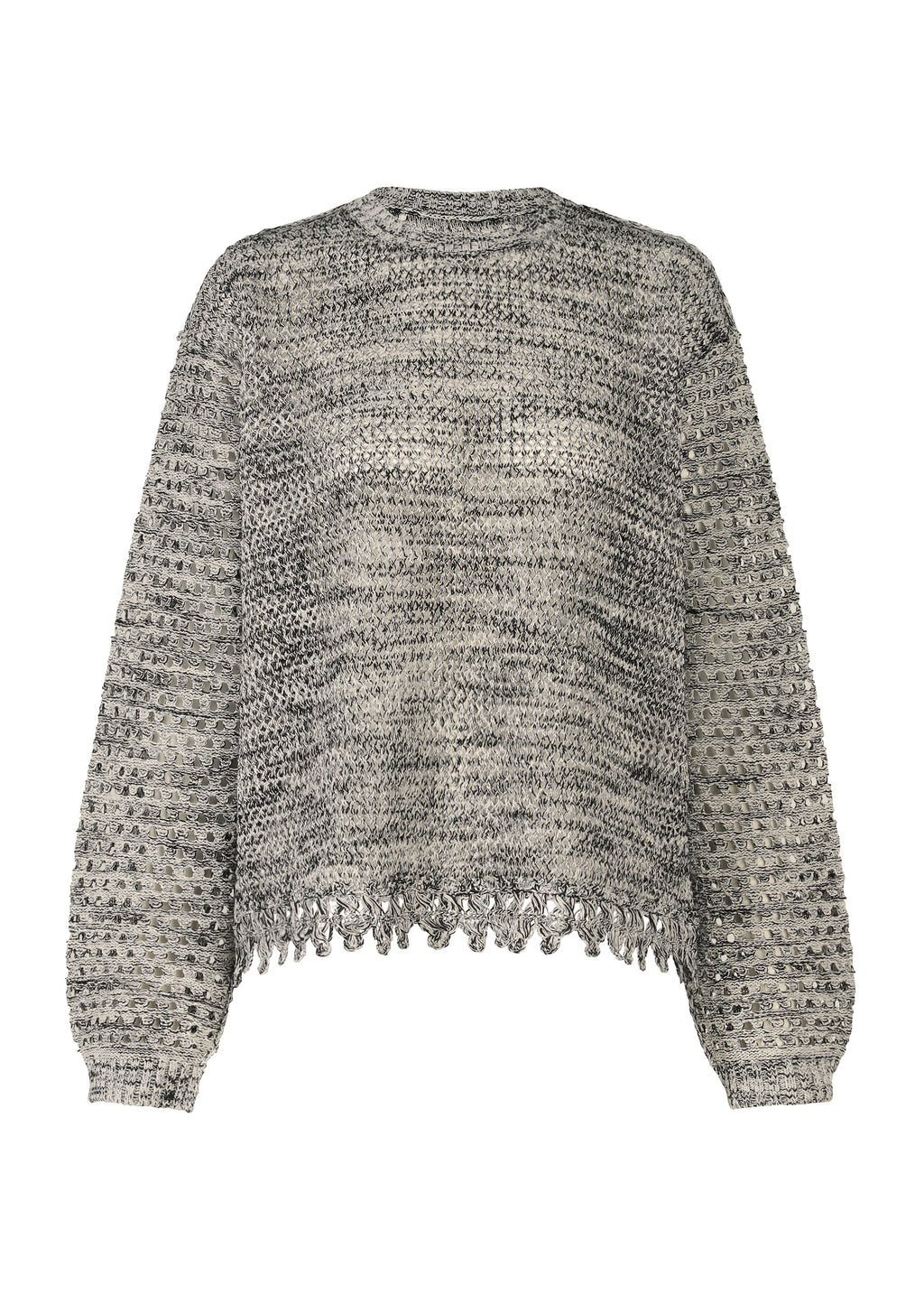 Melange Mesh - WHITExBLACK