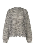 Melange Mesh - WHITExBLACK
