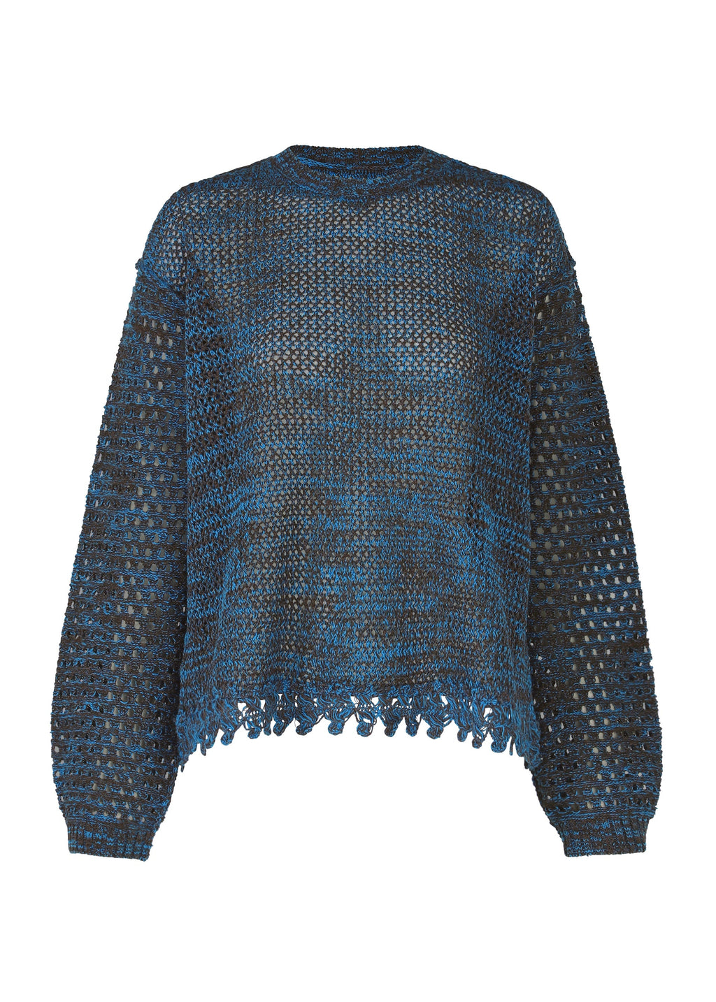Melange Mesh - CHARCOALxBLUE