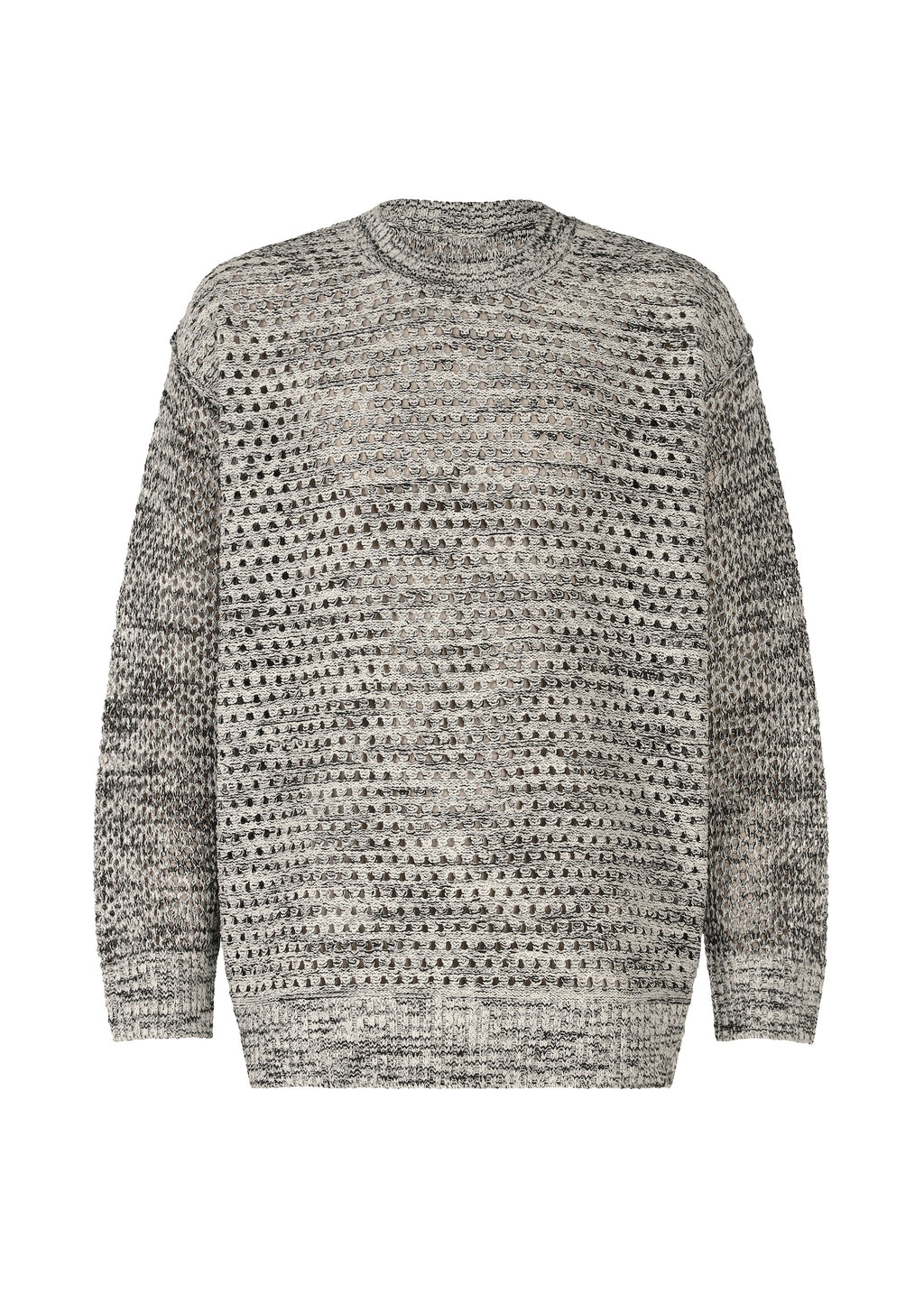 Melange Mesh - WHITExBLACK