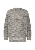 Melange Mesh - WHITExBLACK