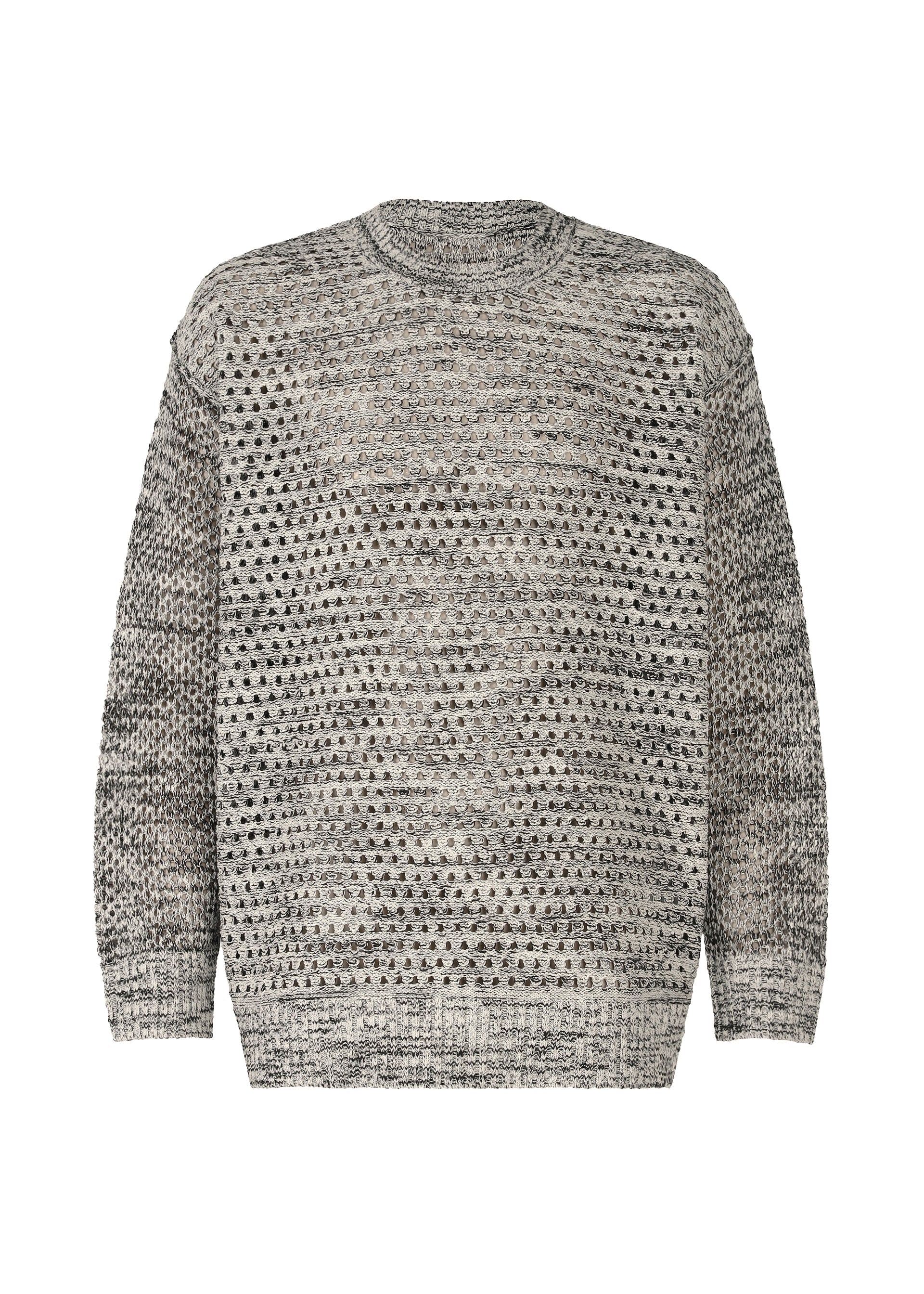 Melange Mesh - WHITExBLACK