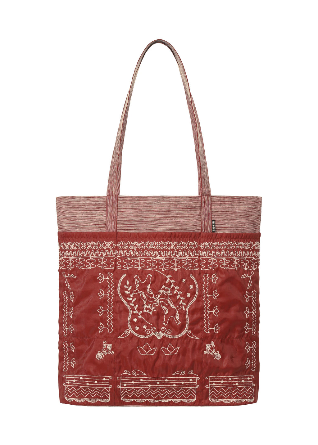 Pocket Tote - DARK RED
