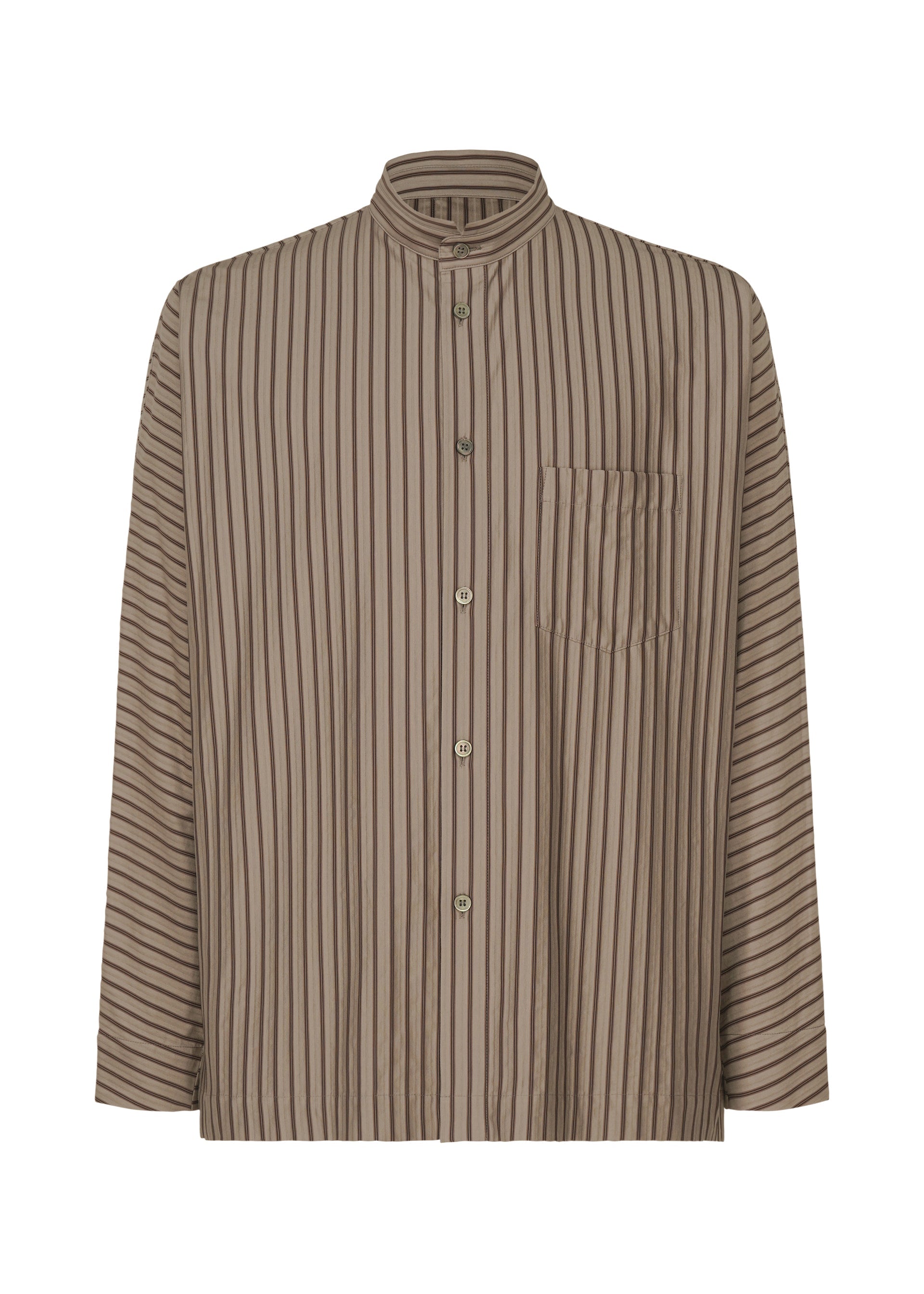 Stripe Jersey Shirt - GRAY