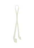 Pleated Seersucker Tie - WHITE GREEN