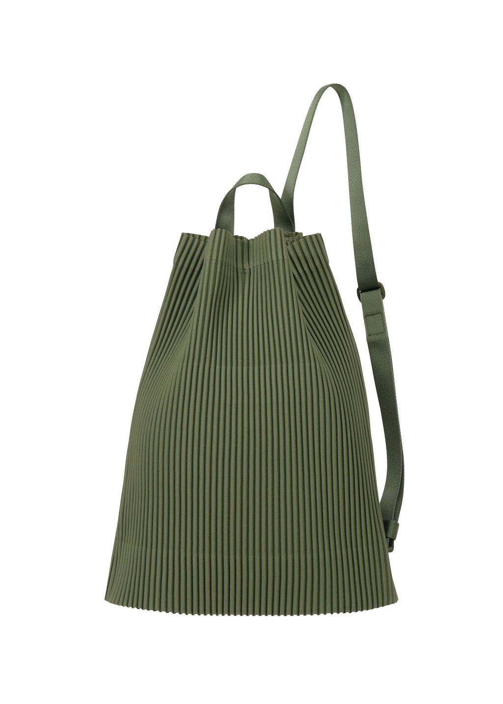 Drawstring Pleats Bag - DUOMO DOOR GREEN