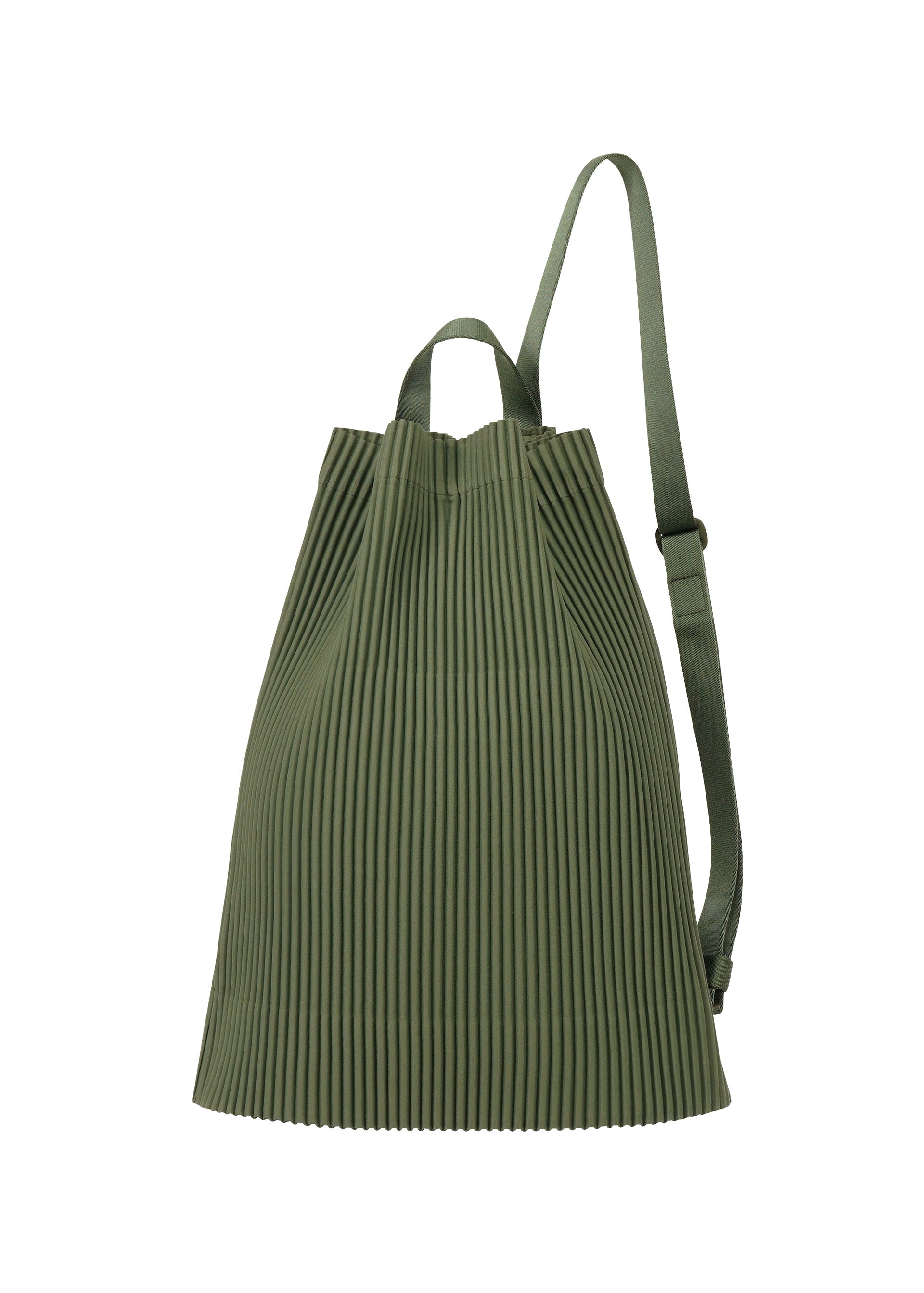 Drawstring Pleats Bag - DUOMO DOOR GREEN