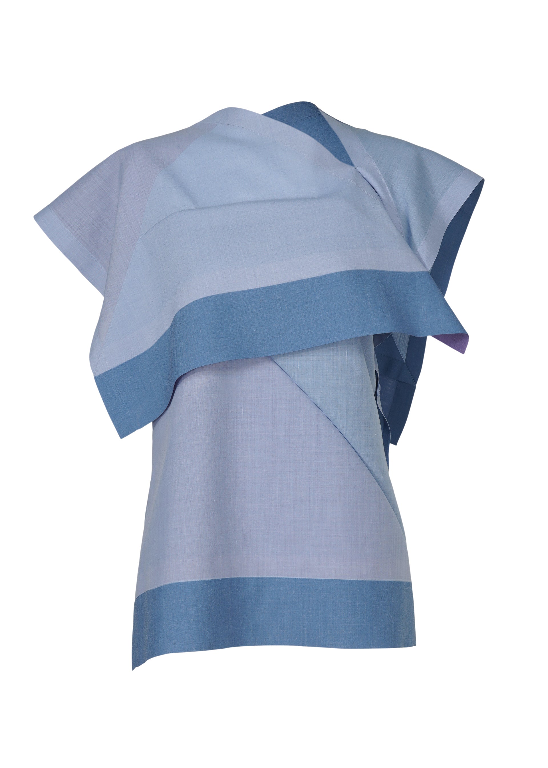 Fold Ramie Print - LIGHT BLUE