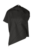 Radial Fold Shirt - BLACK