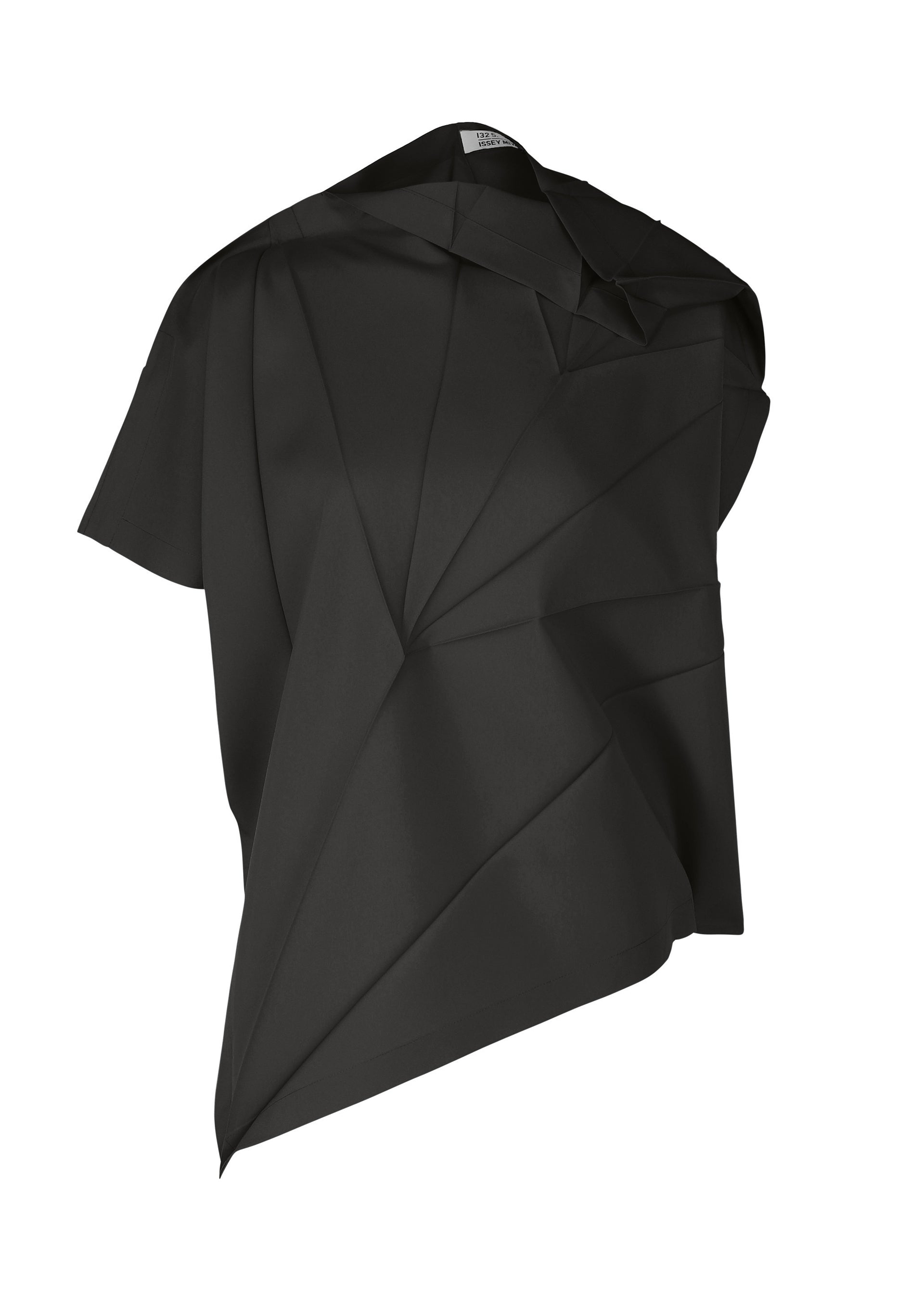 Radial Fold Shirt - BLACK
