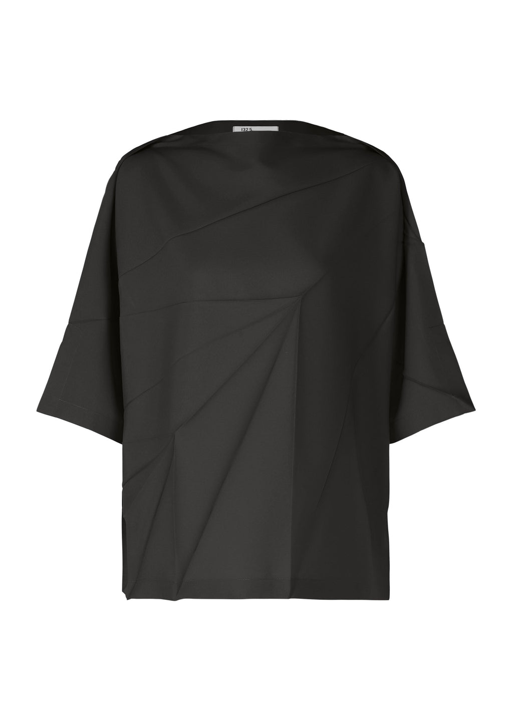 Radial Fold Shirt - BLACK