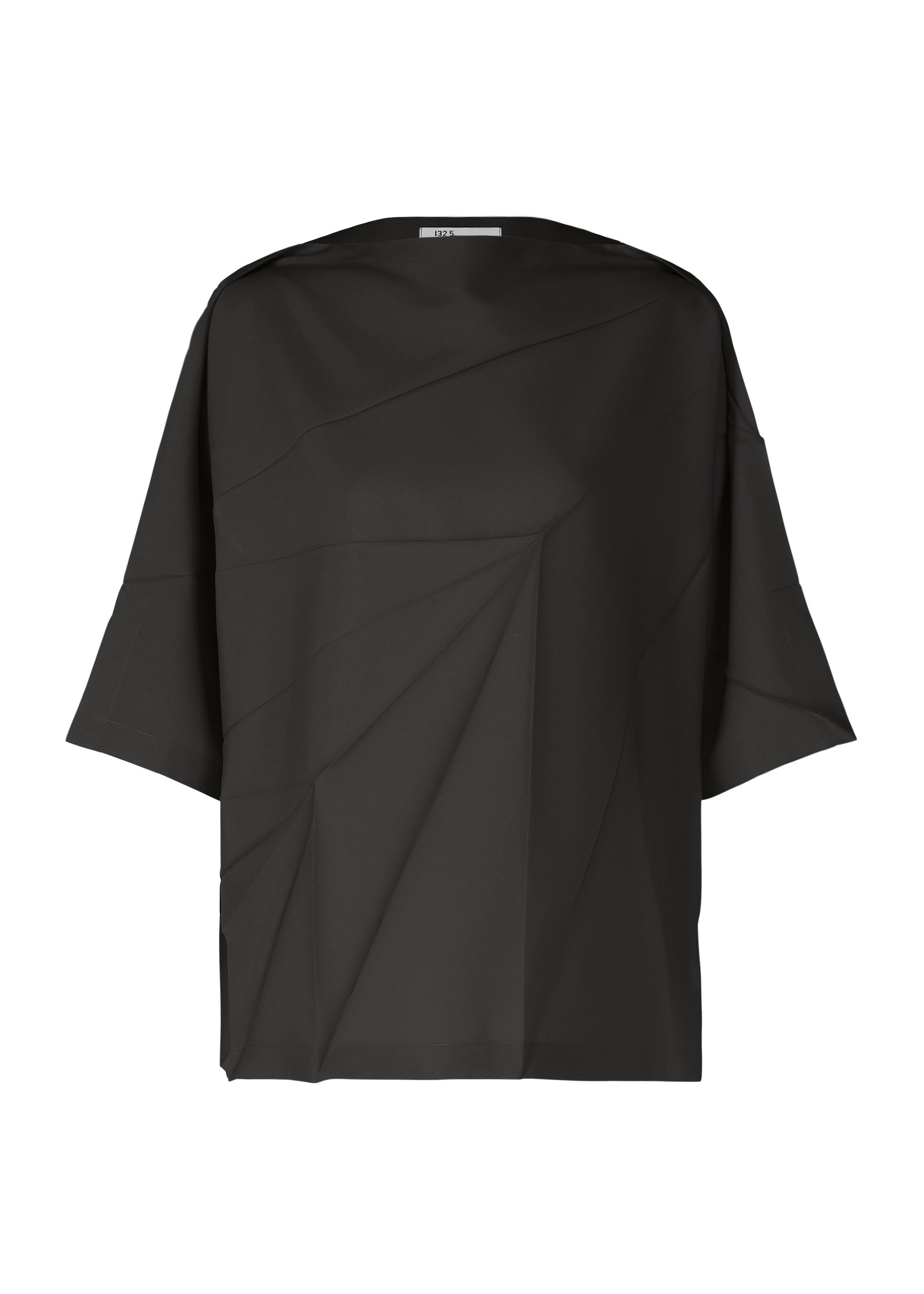 Radial Fold Shirt - BLACK